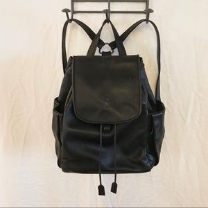Vintage Italian Leather Travel Backpack